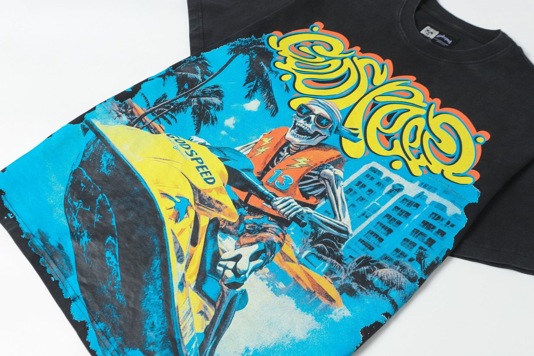 Godspeed Washed Rock Graphic T-Shirt — detail