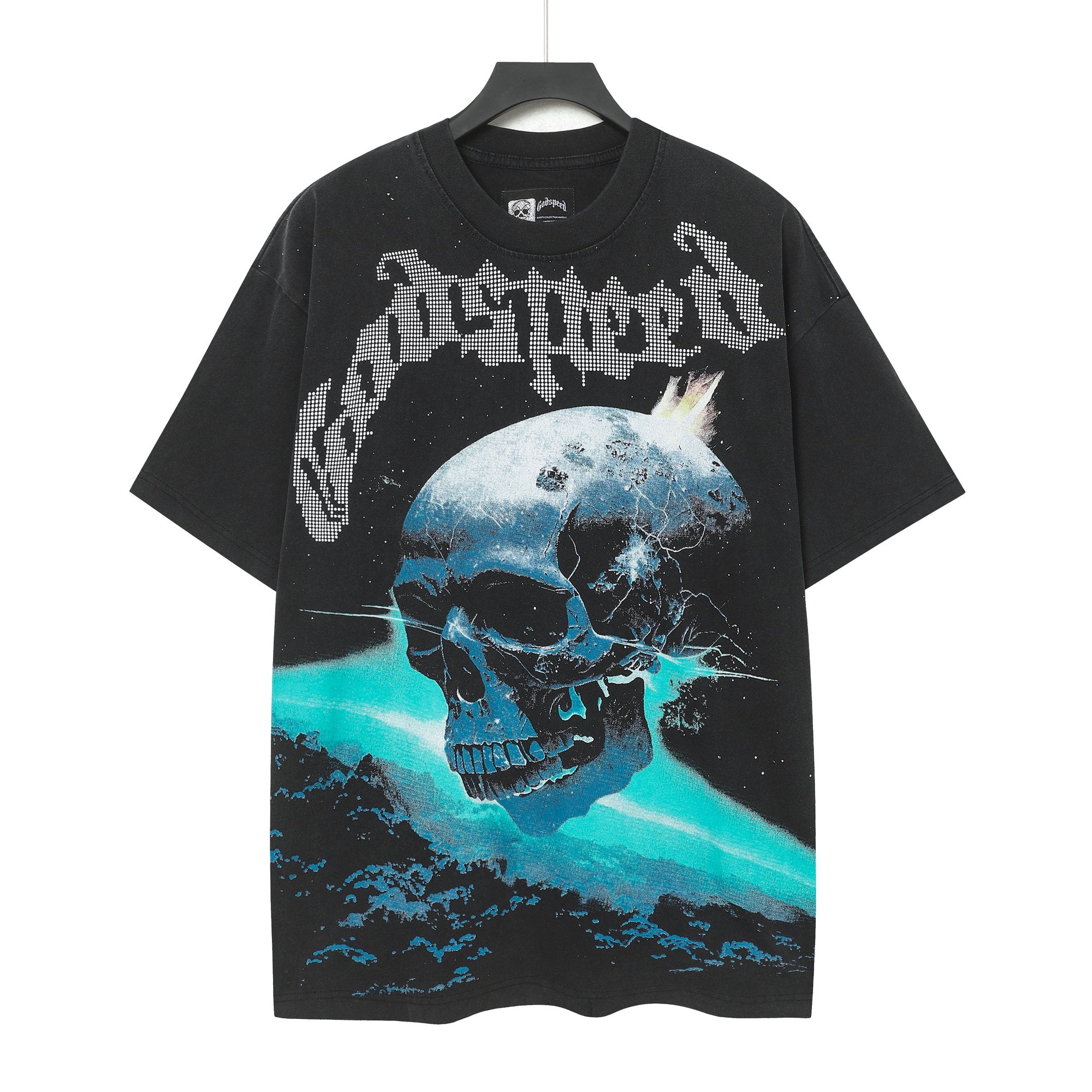 Godspeed Blue Skull Graphic T-Shirt — hero