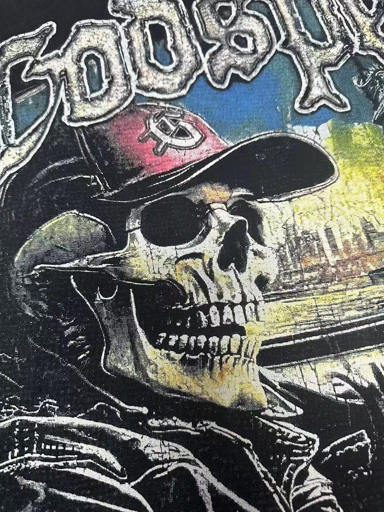 Godspeed Skull City Graphic T-Shirt — detail