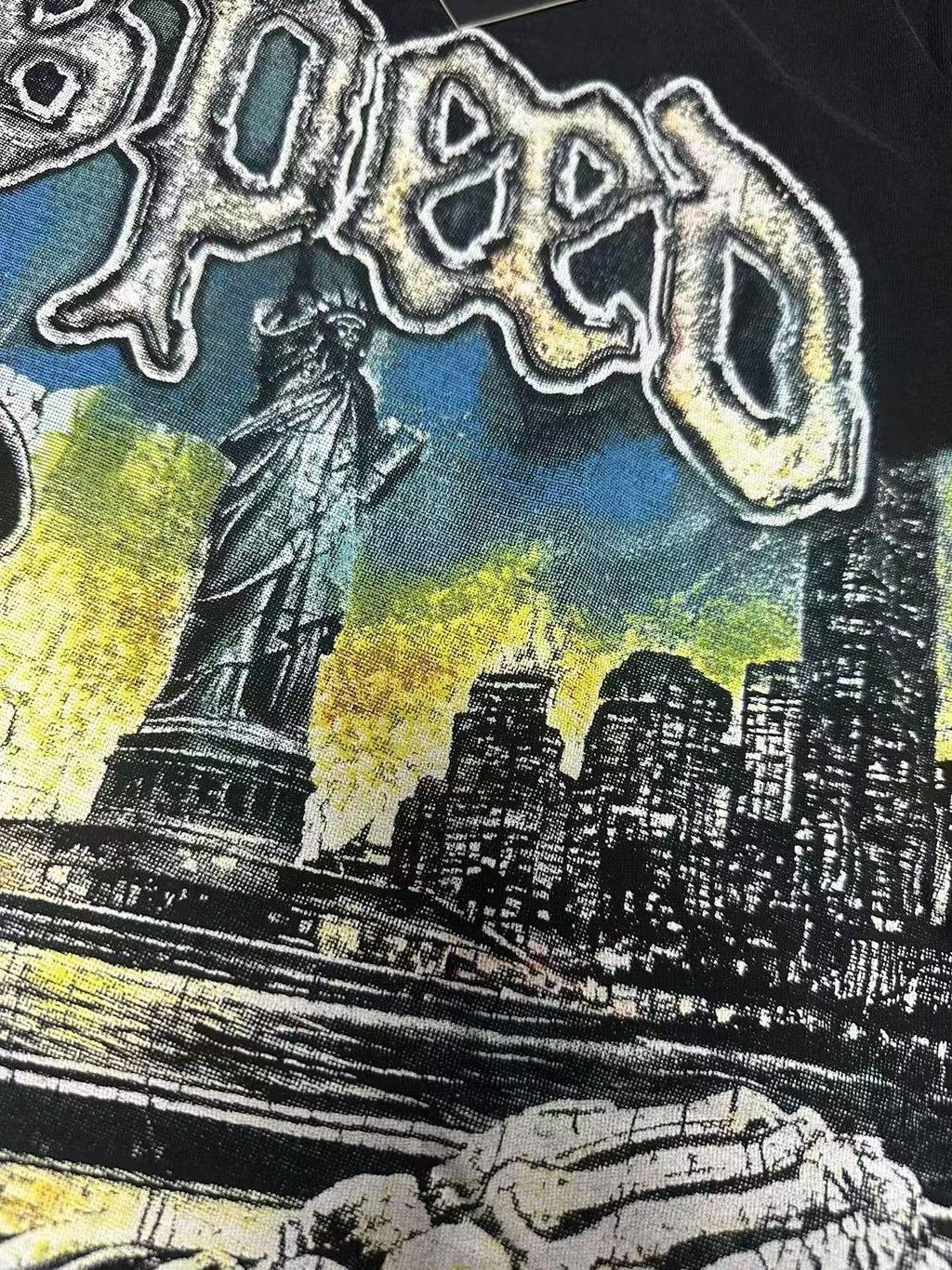 Godspeed Skull City Graphic T-Shirt — detail
