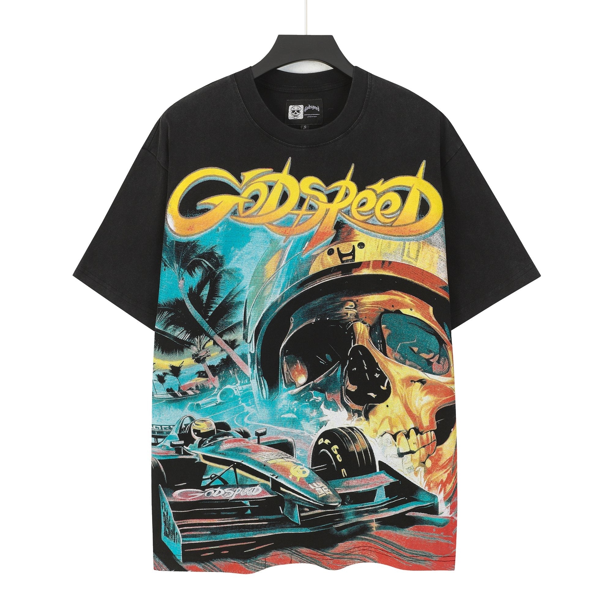 Godspeed Racing Skull Graphic T-Shirt — hero