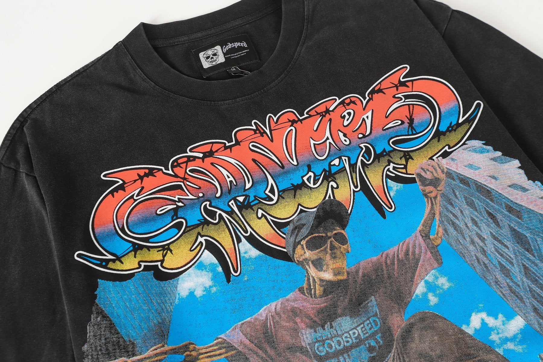 Godspeed Skate Graphic Short-Sleeve T-Shirt — detail
