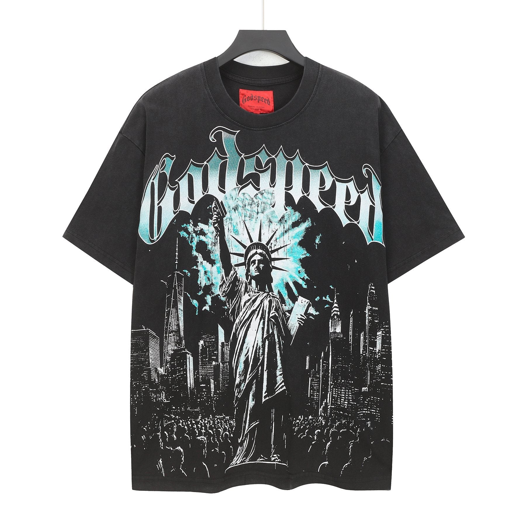 Godspeed Statue City Graphic T-Shirt — hero