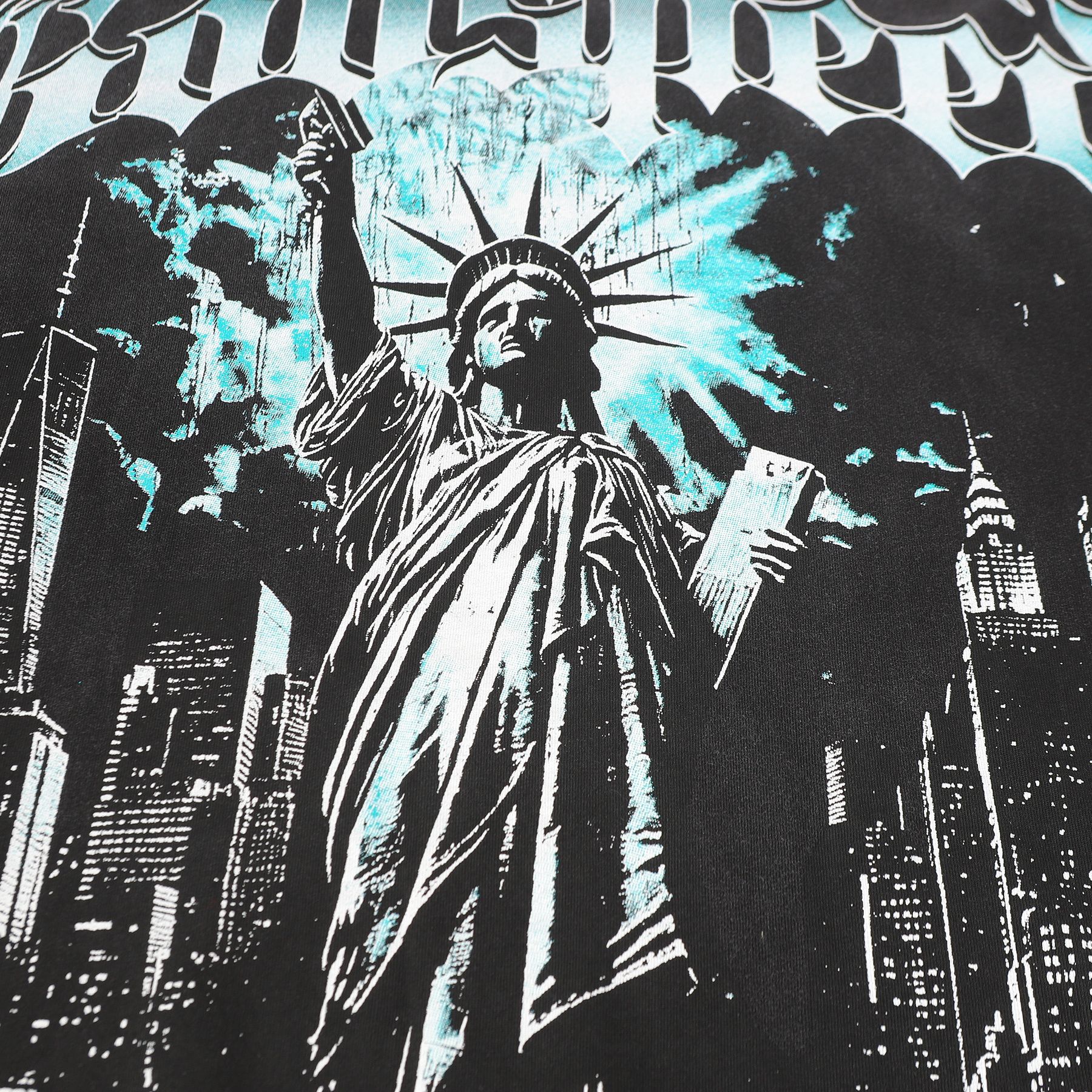 Godspeed Statue City Graphic T-Shirt — detail