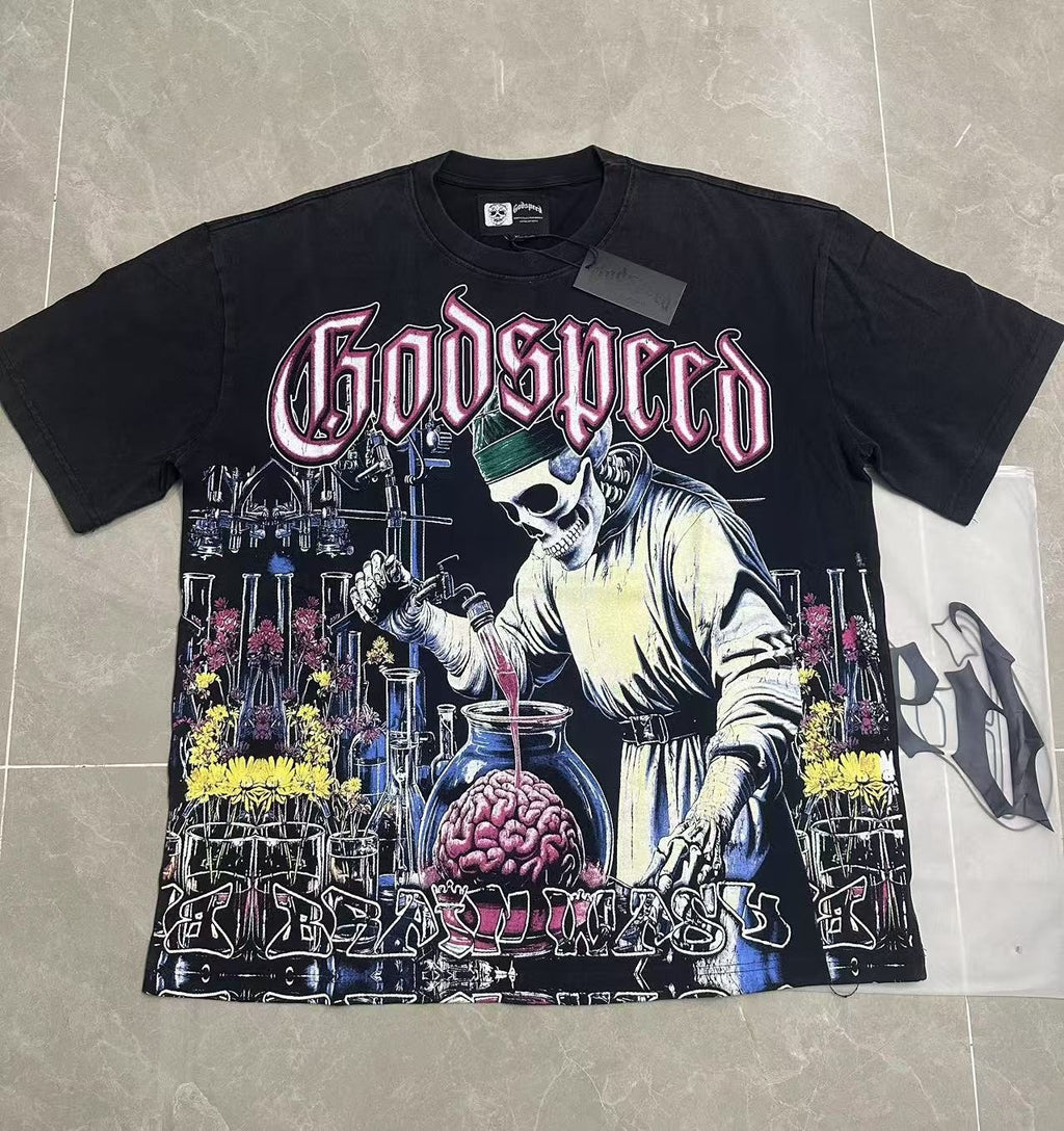 Godspeed Brain Wash Graphic T-Shirt — front