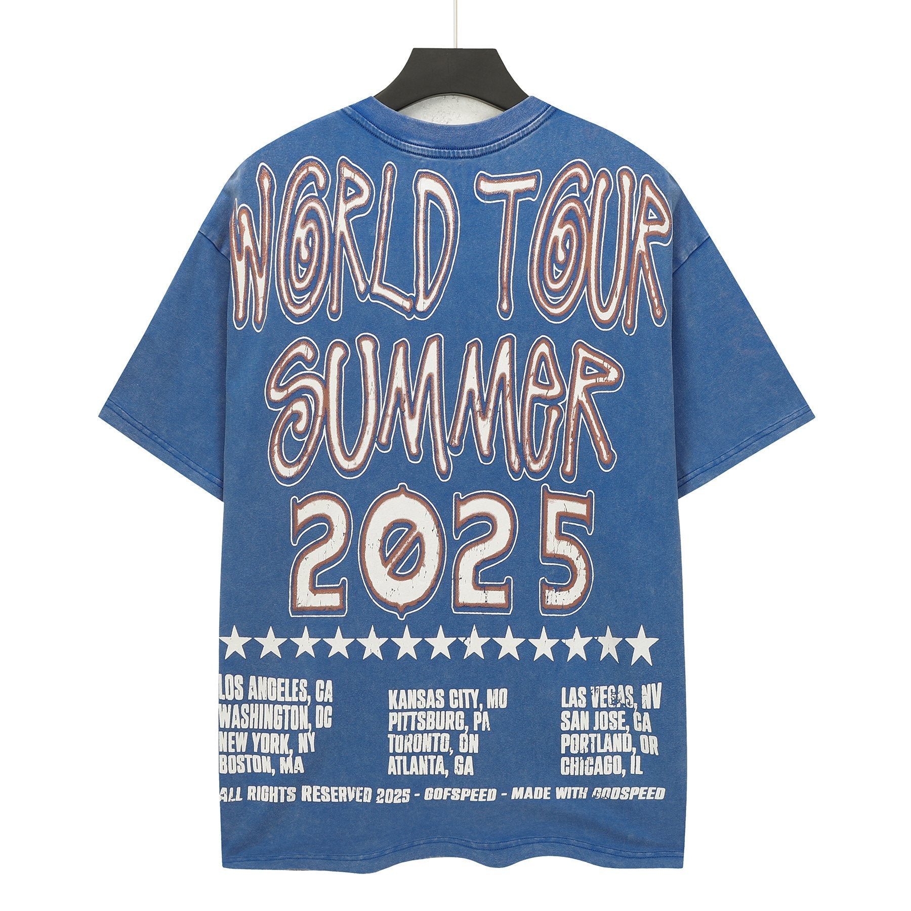 Godspeed World Tour Summer 2025 Graphic T-Shirt — back