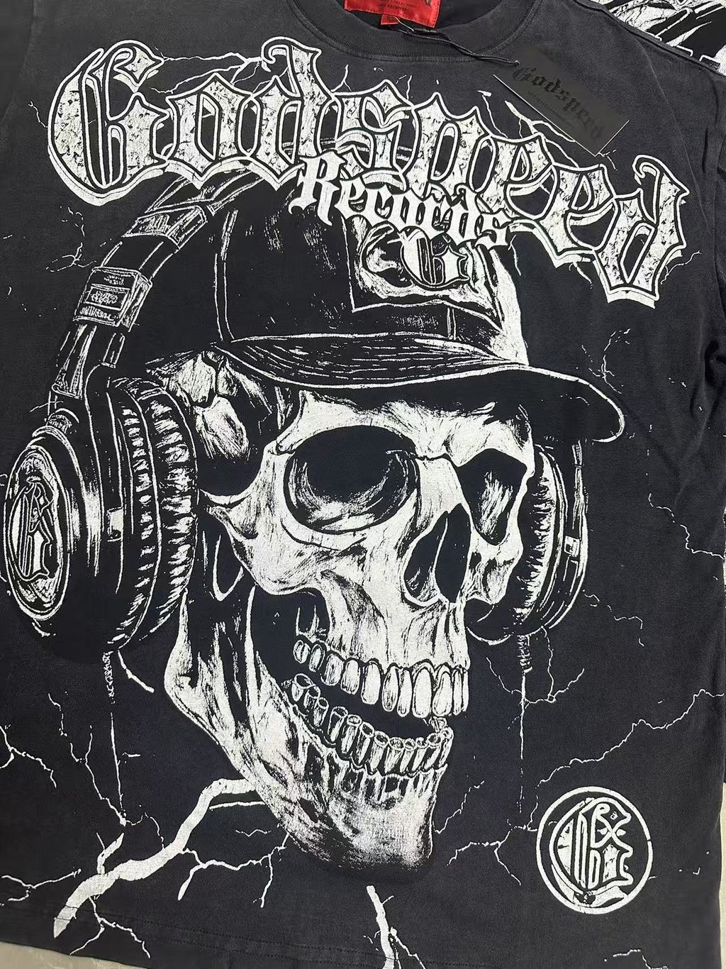 Godspeed Summer Tour 2025 Skull Graphic T-Shirt — detail