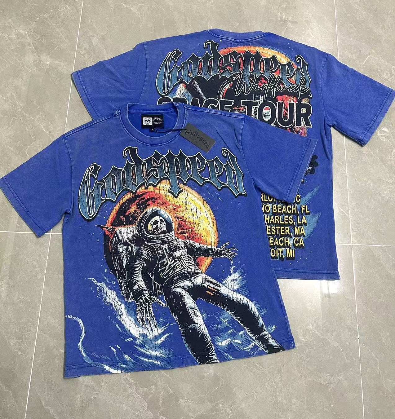 Godspeed Space Tour Astronaut Graphic T-Shirt — context