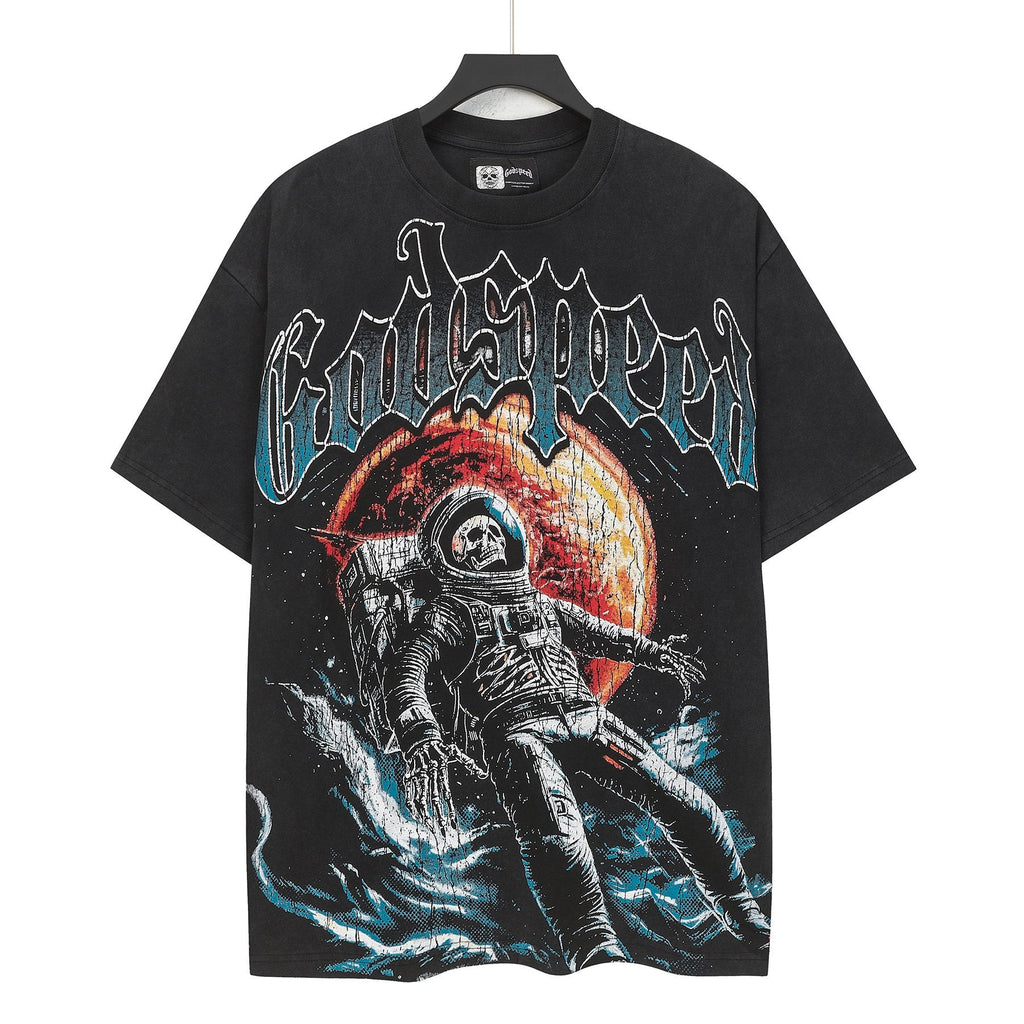 Godspeed Space Tour Astronaut Graphic T-Shirt — front