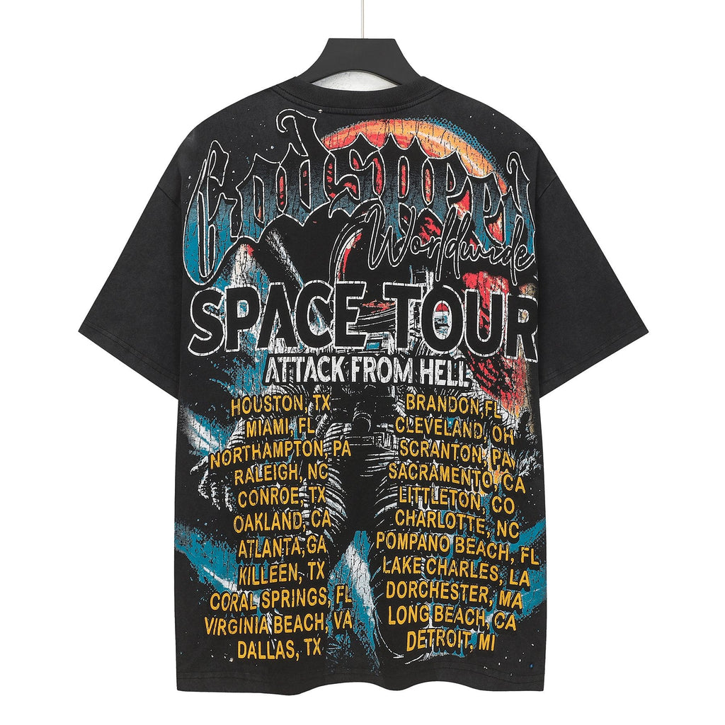 Godspeed Space Tour Astronaut Graphic T-Shirt — back