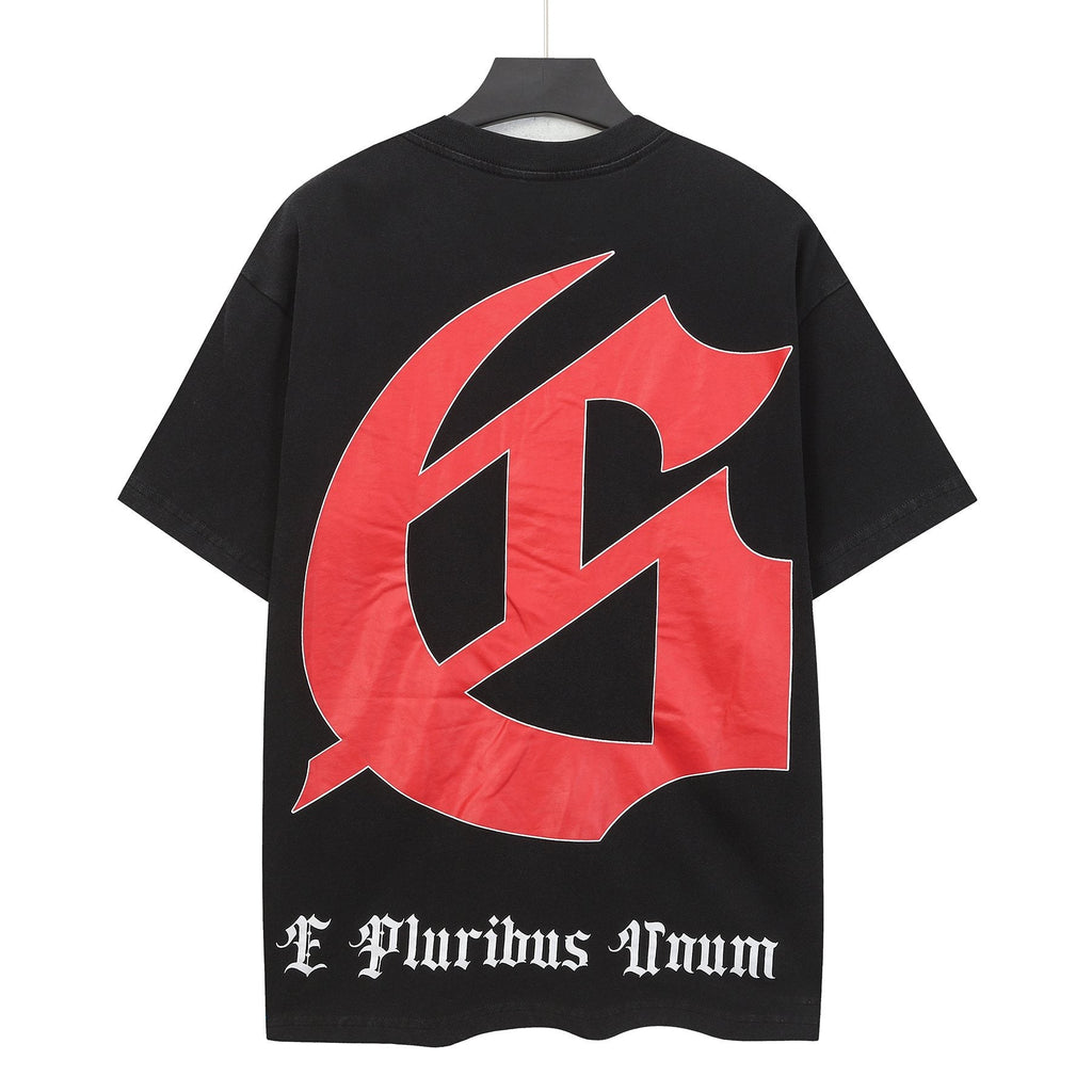 Godspeed Washed Black Rock Graphic T-Shirt — back