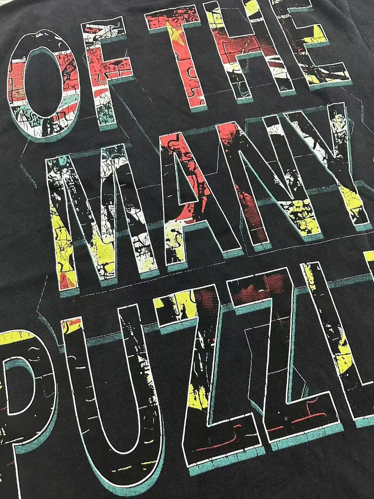 Godspeed Puzzle Skull Graphic T-Shirt — detail