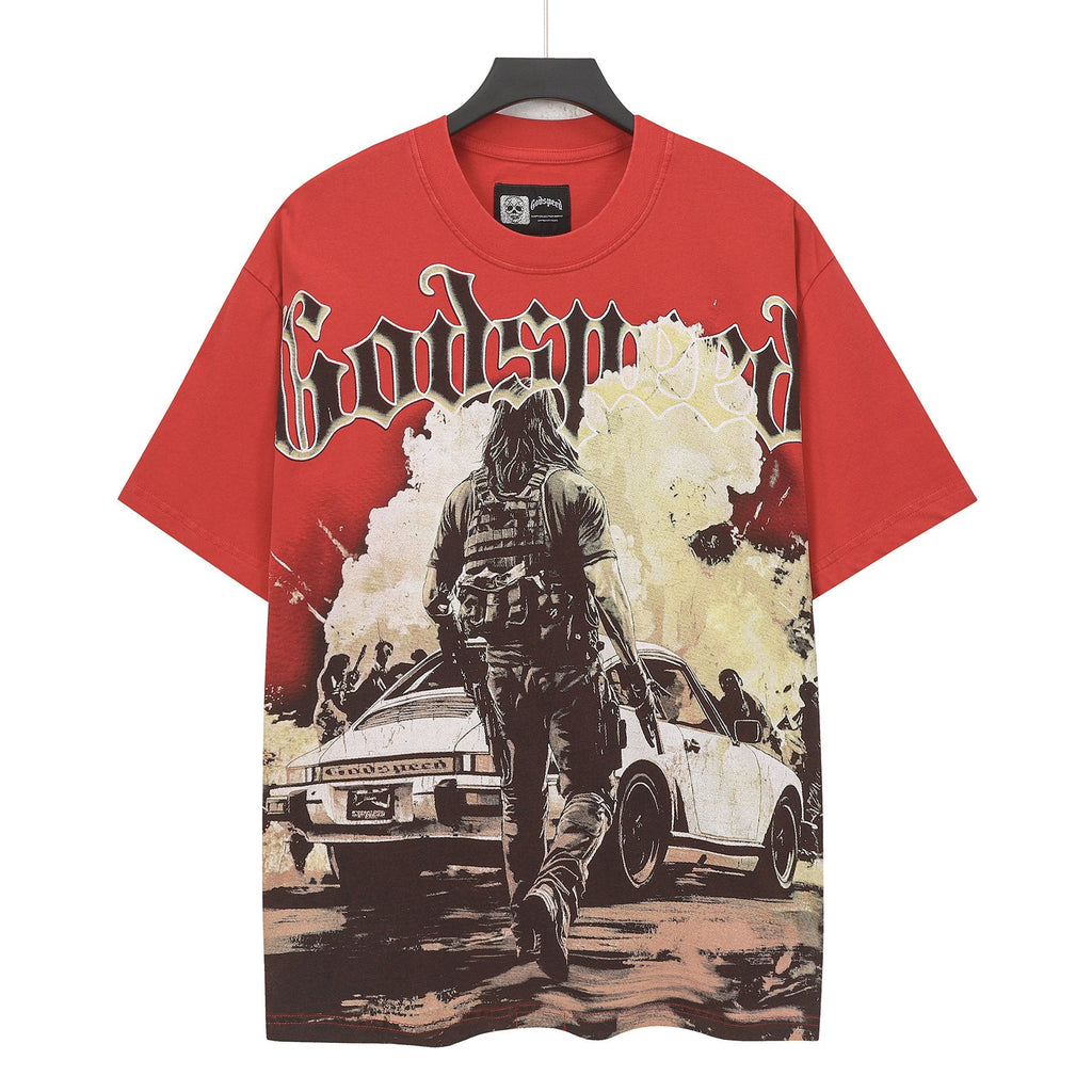 Godspeed Washed Rock Graphic T-Shirt — front