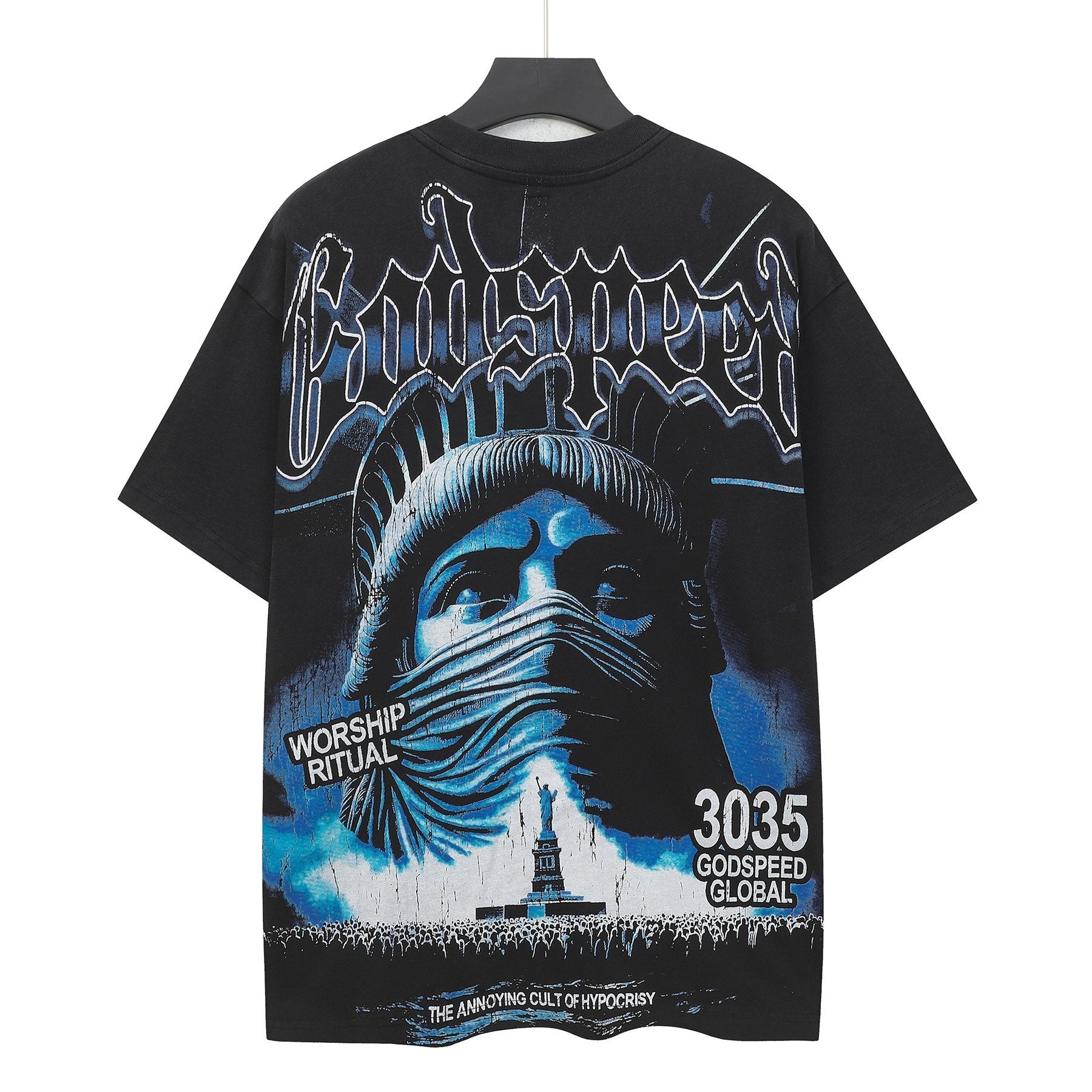 Godspeed Worship Ritual Washed Graphic T-Shirt — back