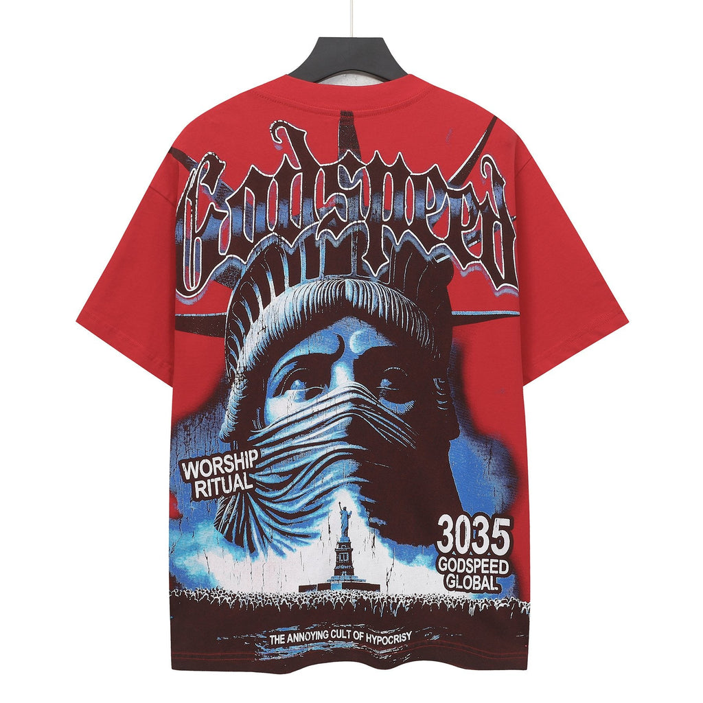 Godspeed Worship Ritual Washed Graphic T-Shirt — back