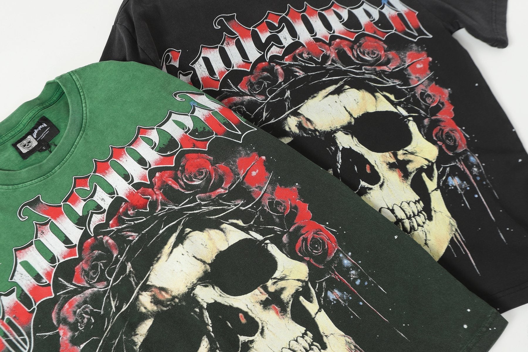 Godspeed Skull & Roses Graphic T-Shirt — context