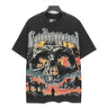 Godspeed Washed Black Skull Graphic T-Shirt — hero