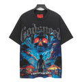 Godspeed Skull Graphic Washed Black T-Shirt — hero