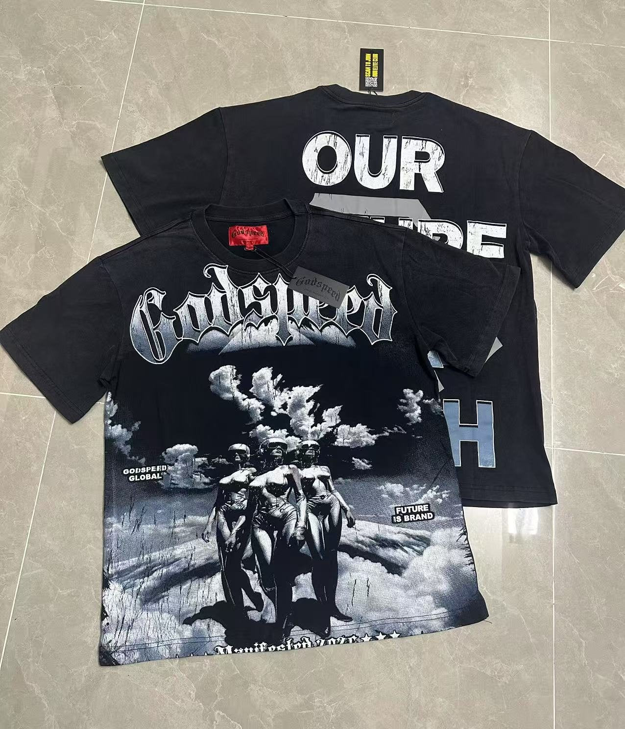 Godspeed Our Future Our Youth Graphic T-Shirt — context