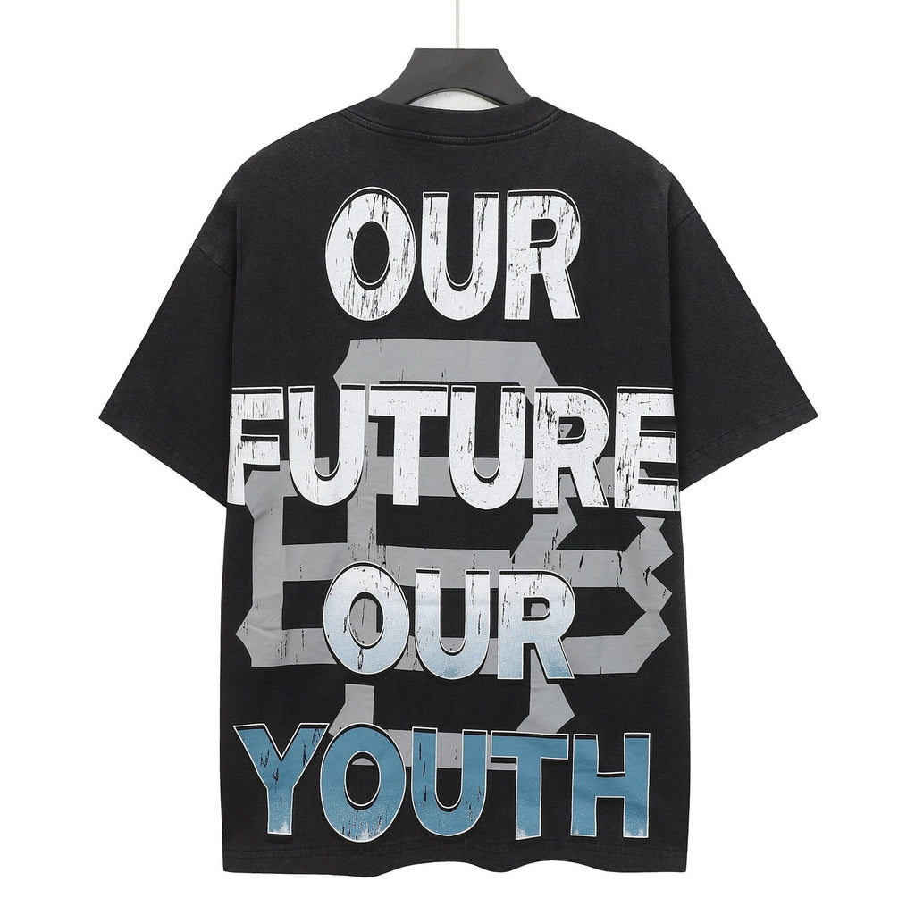 Godspeed Our Future Our Youth Graphic T-Shirt — back