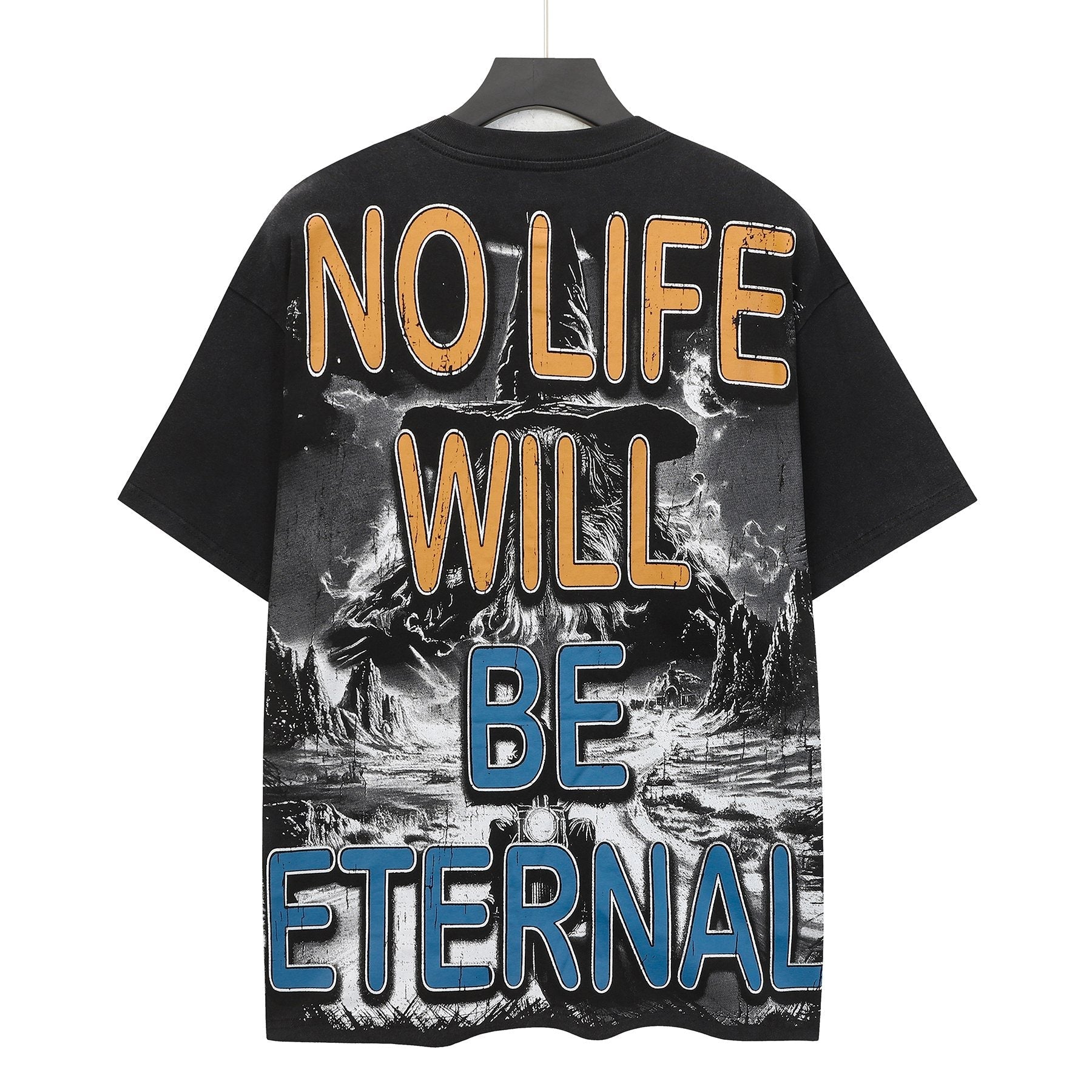 Godspeed No Life Will Be Eternal Graphic T-Shirt — back