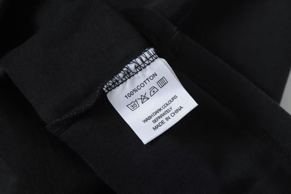 Godspeed Washed Black Motorcycle Graphic T-Shirt — neck_label