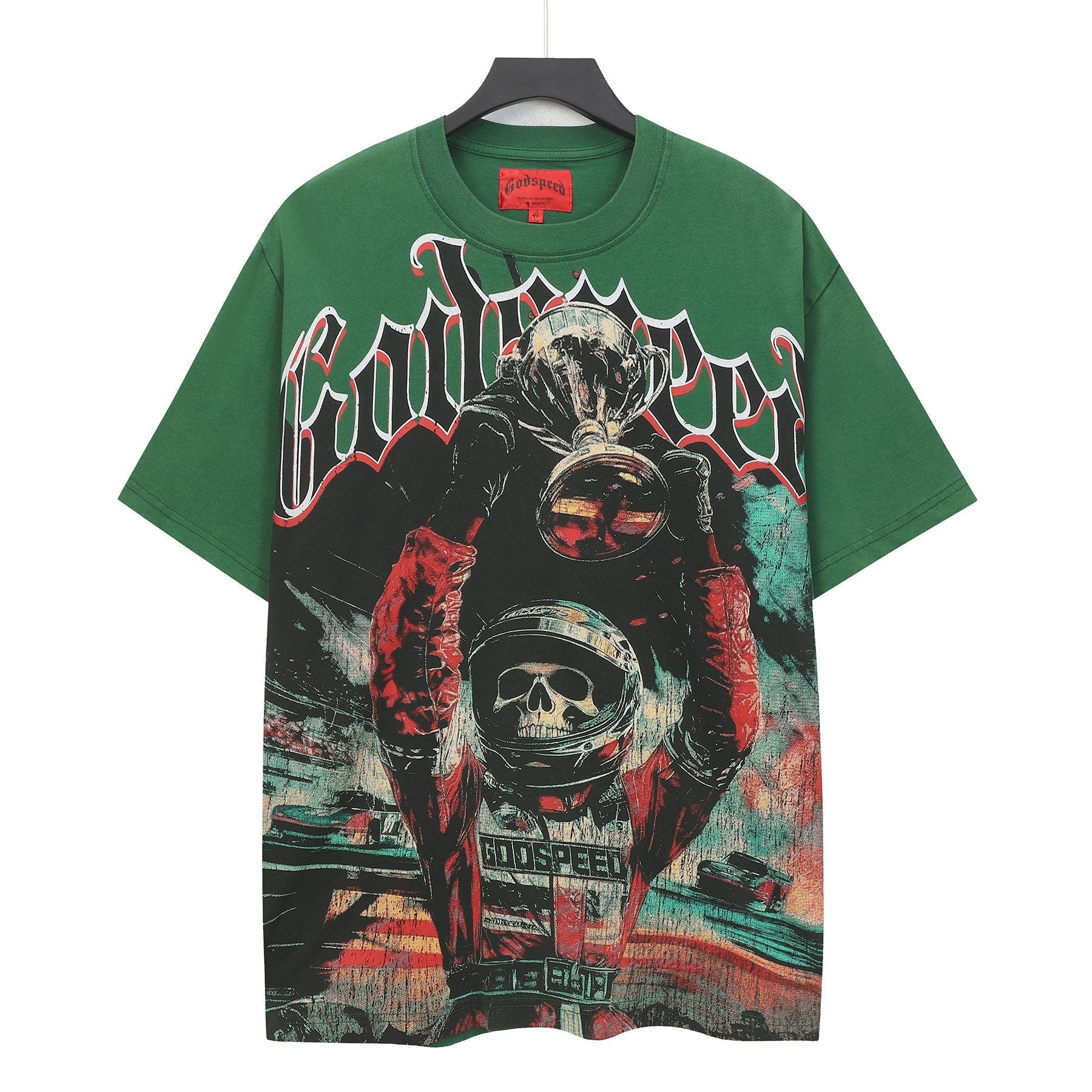 Godspeed Racing Skull Graphic T-Shirt — front