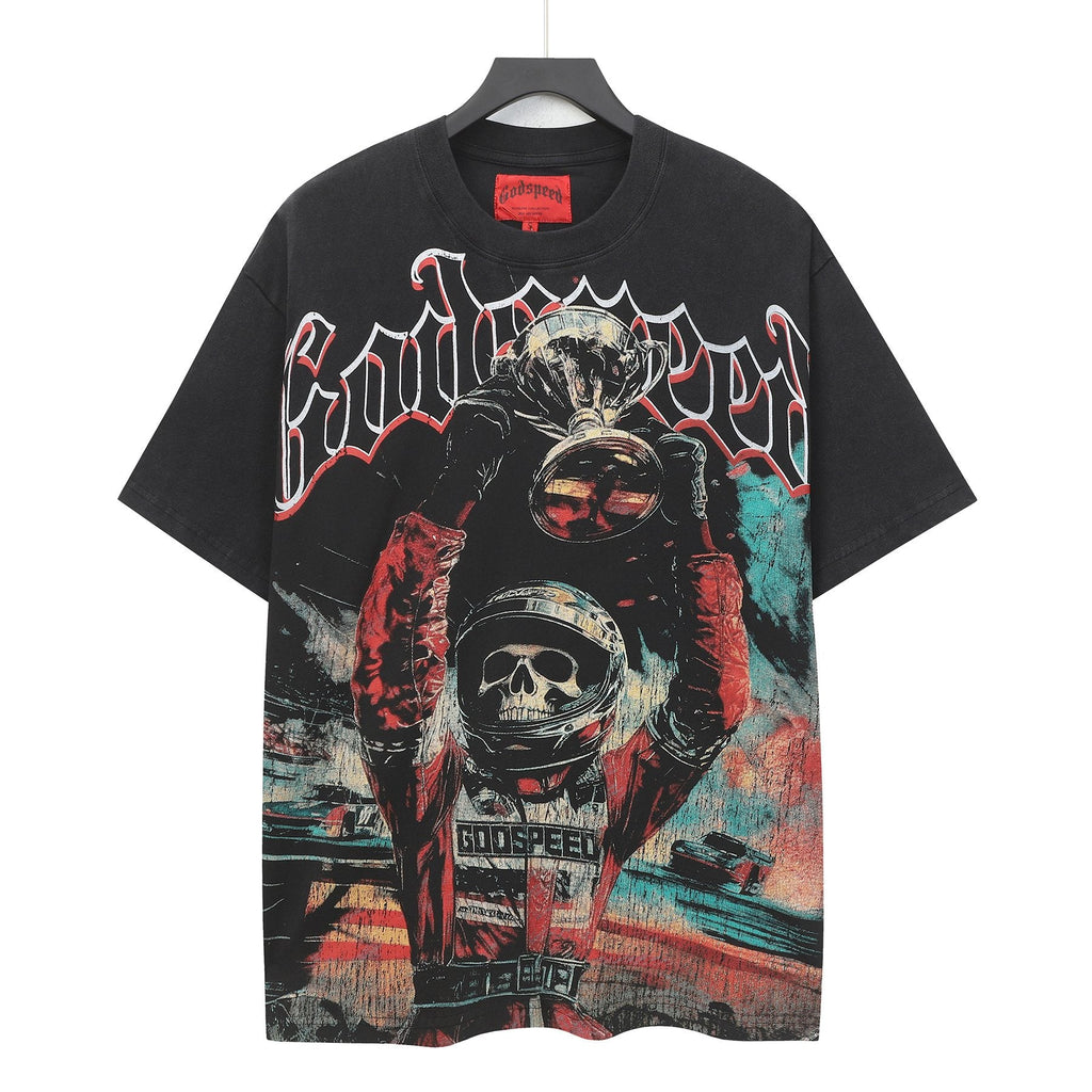 Godspeed Racing Skull Graphic T-Shirt — hero