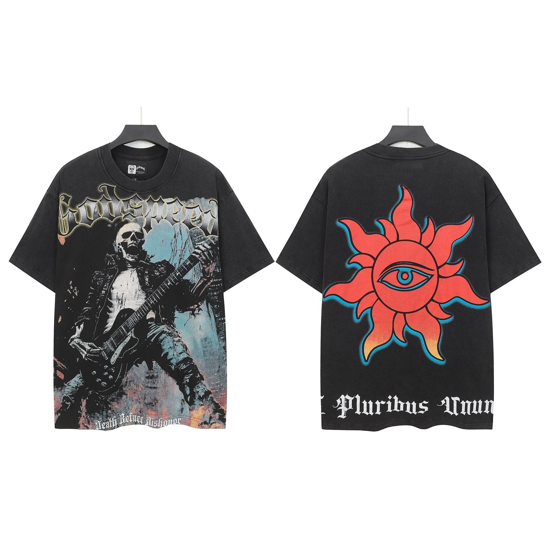 Godspeed Death Before Dishonor Graphic T-Shirt — hero