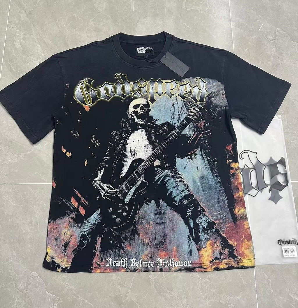 Godspeed Death Before Dishonor Graphic T-Shirt — front
