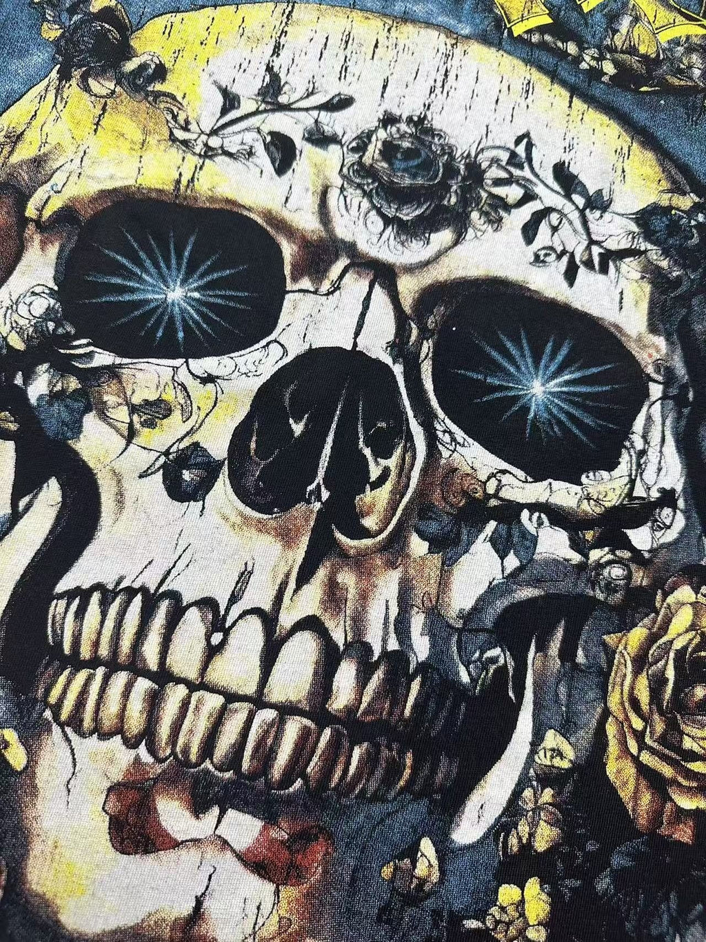Godspeed Skull & Rose Graphic T-Shirt — detail