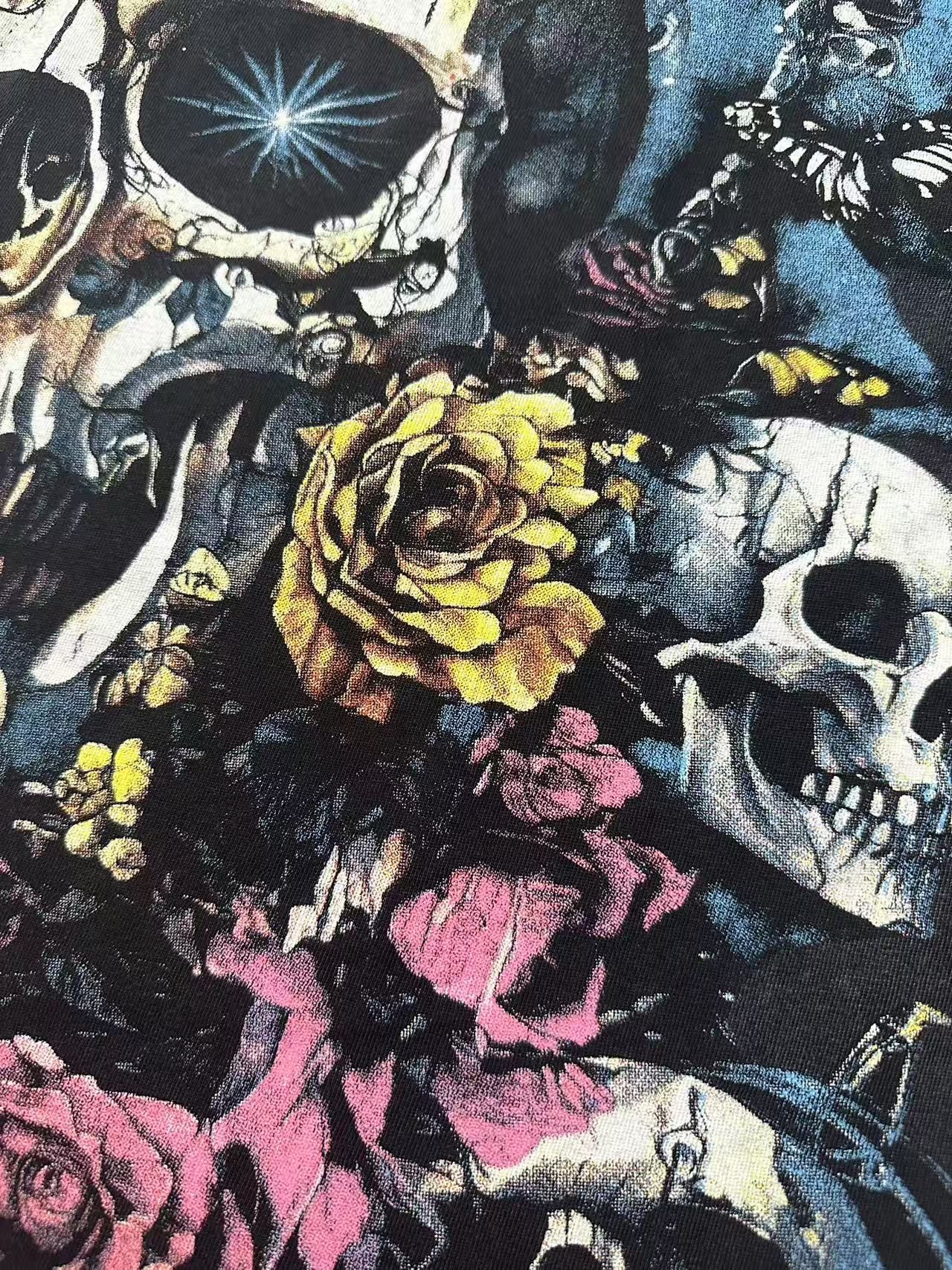 Godspeed Skull & Rose Graphic T-Shirt — detail