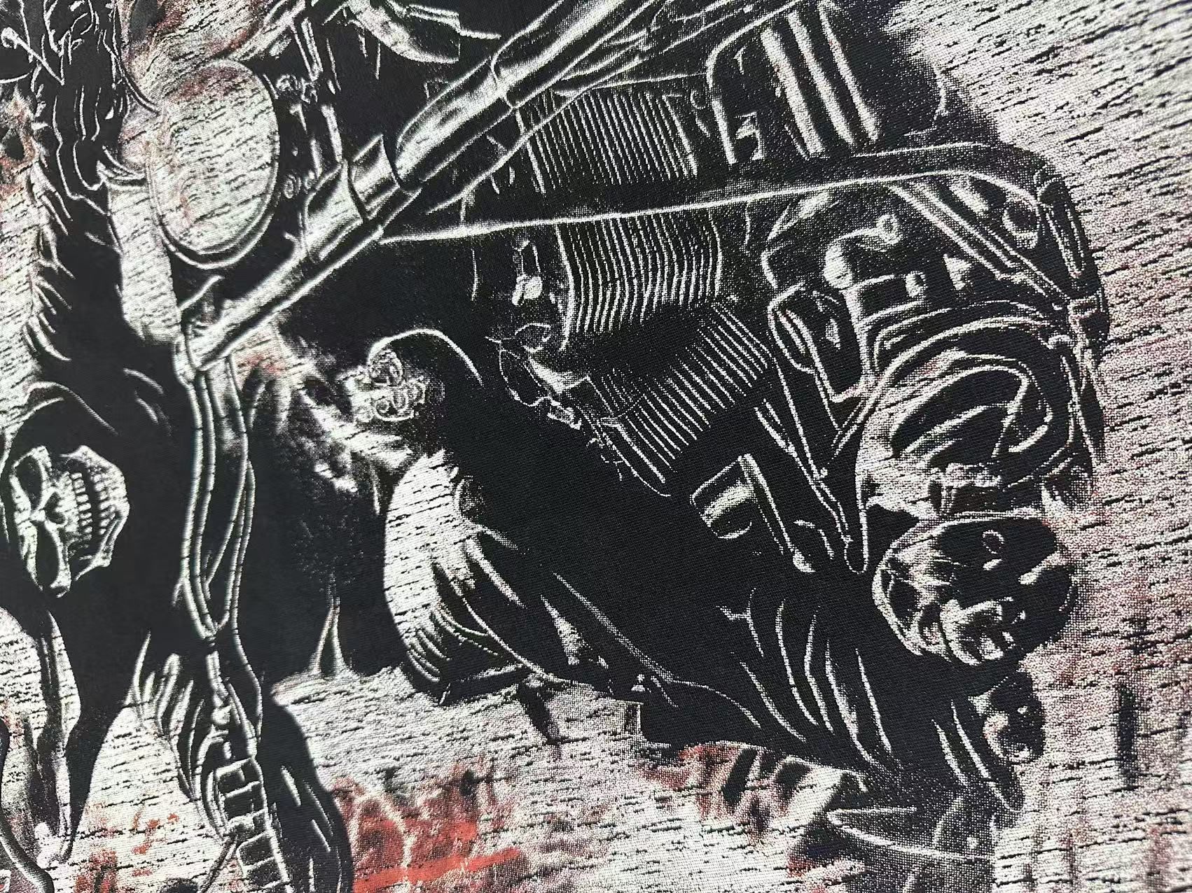 Godspeed Racing Team Washed Black Graphic T-Shirt — detail