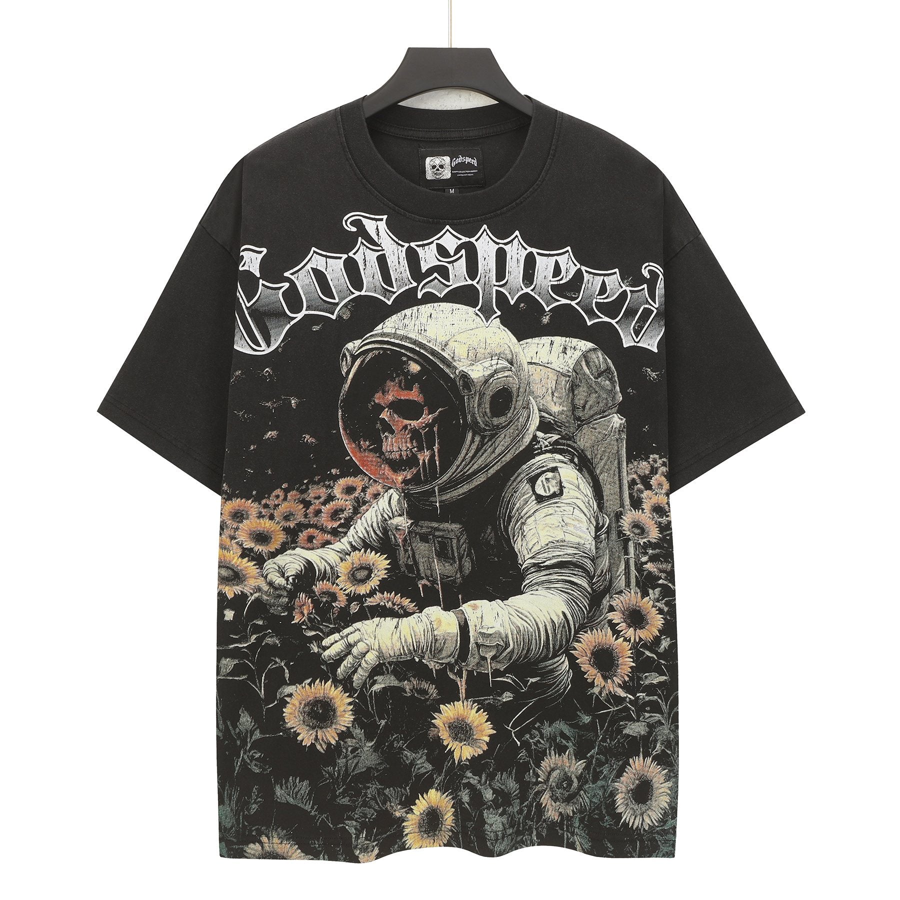 Godspeed Astronaut Sunflower Graphic T-Shirt — hero