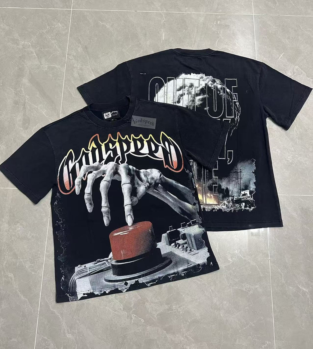 Godspeed Out of Many Graphic T-Shirt — context
