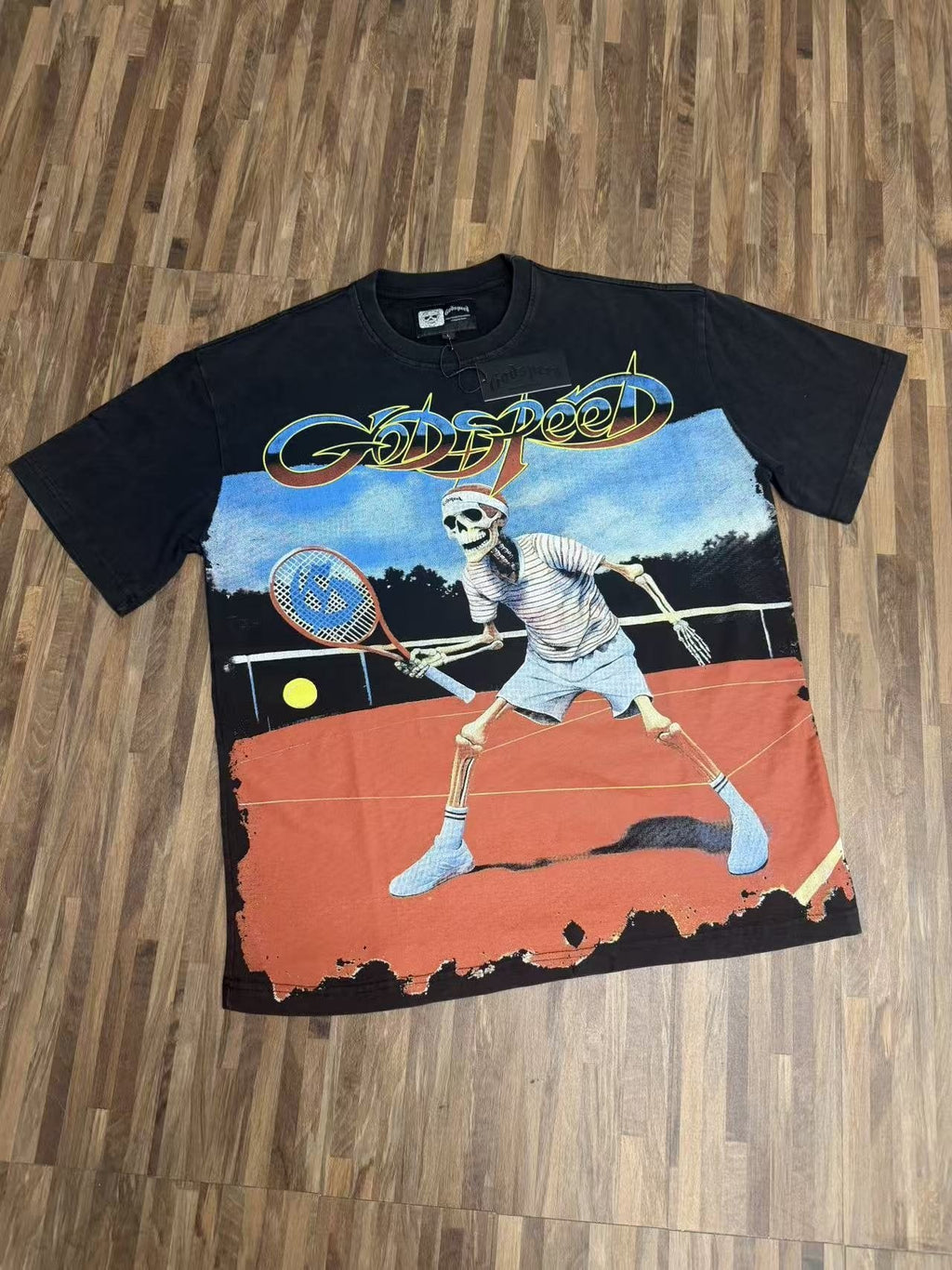 Godspeed Out of Many One Skeleton Graphic T-Shirt — front