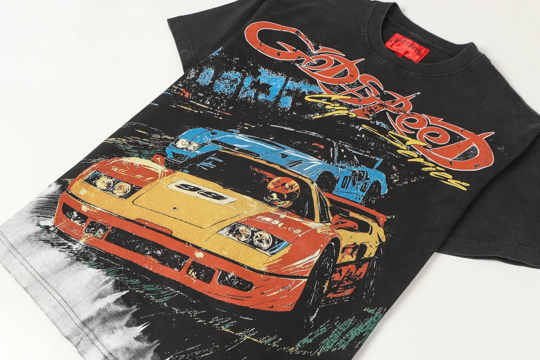 Godspeed Cup Series Racing Graphic T-Shirt — detail