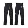 Ksubi Black Cross Embroidered Slim Tapered Jeans — hero