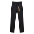 Ksubi Black Slim Tapered Jeans with Red Accents — hero
