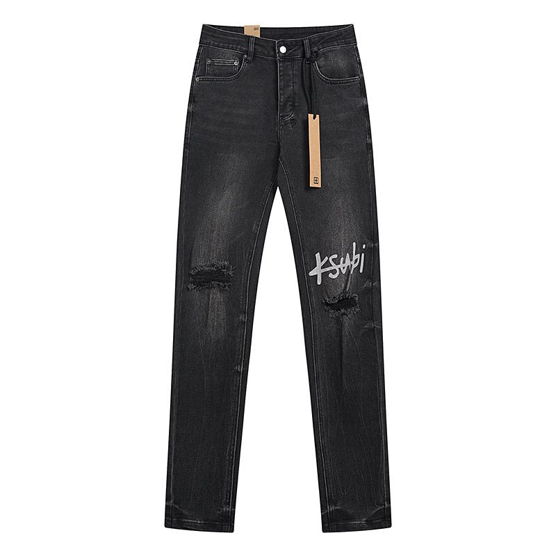 Ksubi Royalty Heroism Black Slim Tapered Jeans — front