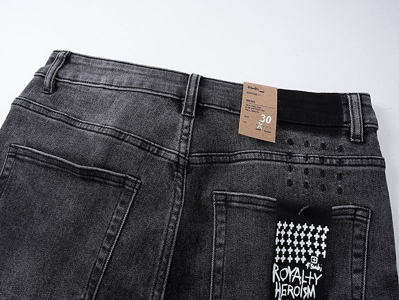 Ksubi Royalty Heroism Streets Black Skinny Jeans — detail