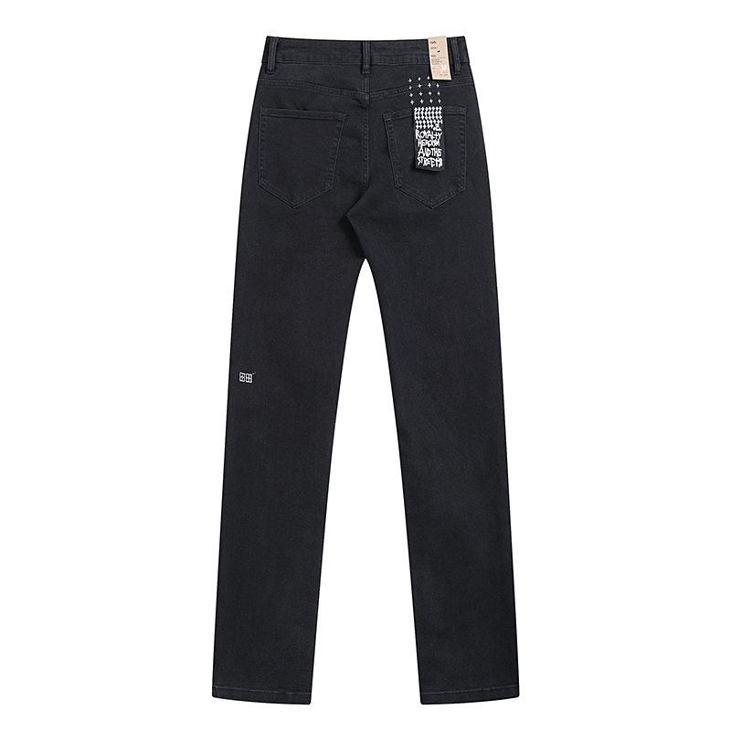 Ksubi Black Graphic Jeans — back