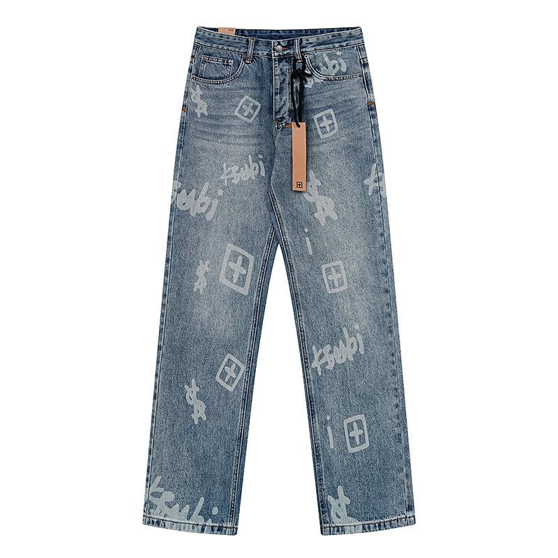 Ksubi Royalty Heroism Printed Straight-Leg Jeans — hero