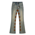 LOSTSHDWS Floral Applique Flare Jeans — hero