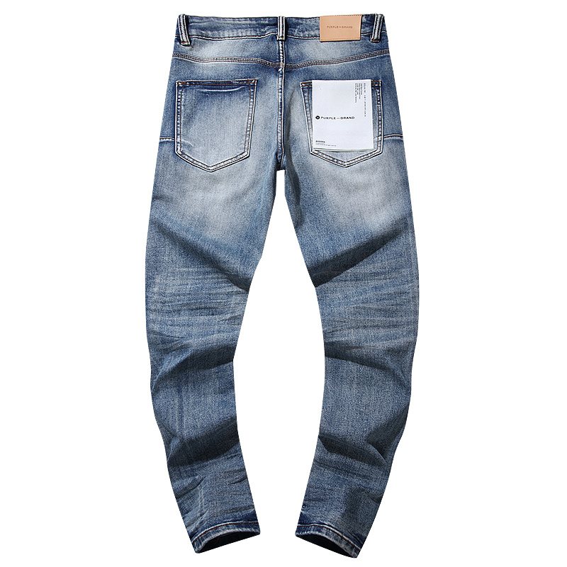 Purple Brand Distressed Blue Jeans — back