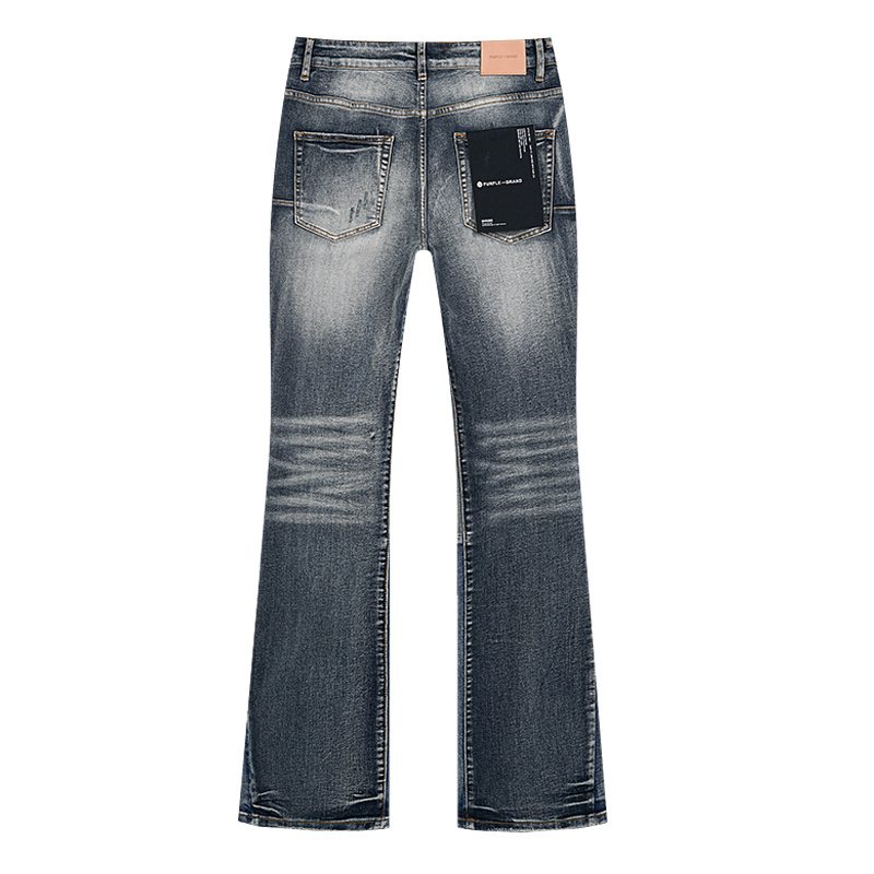 Purple Brand Washed Bootcut Jeans — back