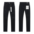 Purple Brand Black Distressed Slim Jeans — hero