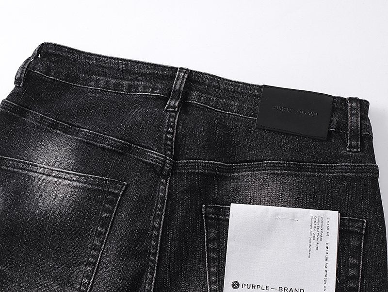 Purple Brand Studded Side-Trim Washed Jeans — detail