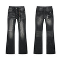 Purple Brand Washed Black Distressed Paint-Splatter Jeans — hero