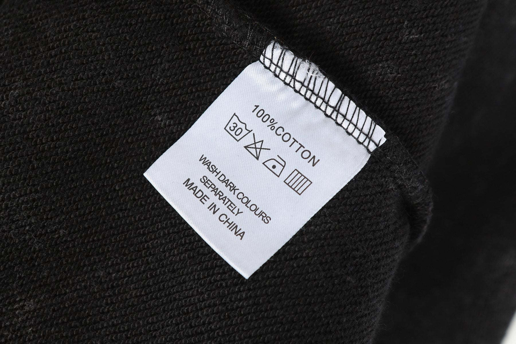 Godspeed Skull Graphic Acid Wash Hoodie — neck_label
